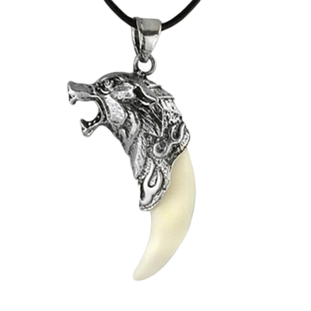 Wolf Tooth Pendant Necklace Dragon Head Stainless Steel – Ericol Jewelry